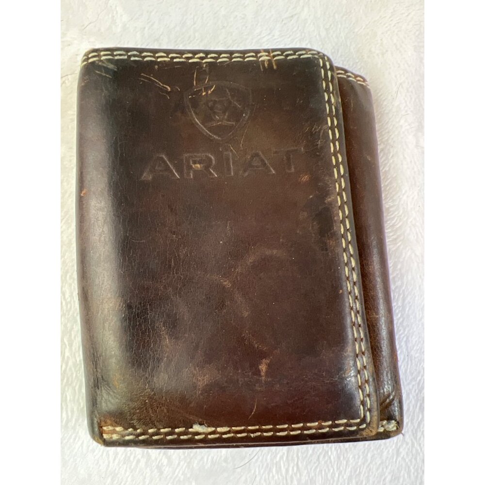 Ariat Dark Brown Leather Wallet